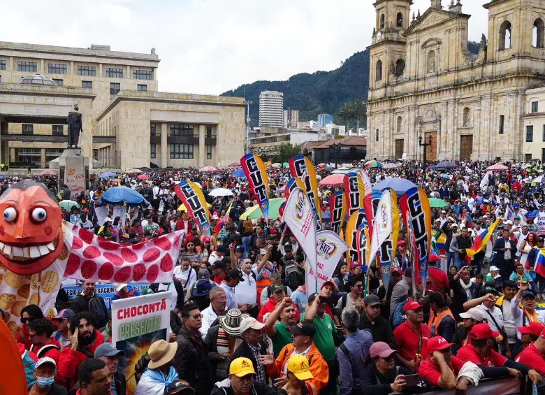 Las movilizaciones fueron convocadas hace dos semanas, luego del hundimiento de la consulta popular en el Senado. Imagen de referencia. FOTO:<b> </b>Colprensa