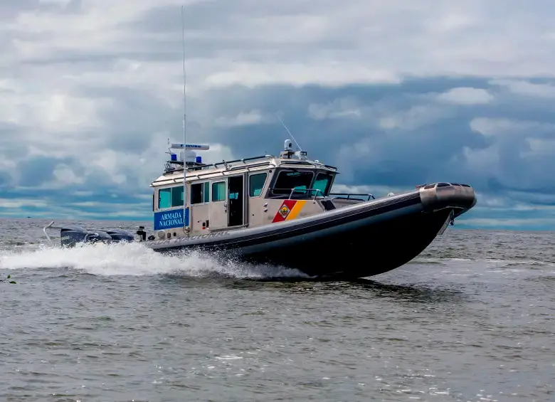 La Armada aseguró que los pescadores navegaban en horarios no permitidos. FOTO: Cortesía