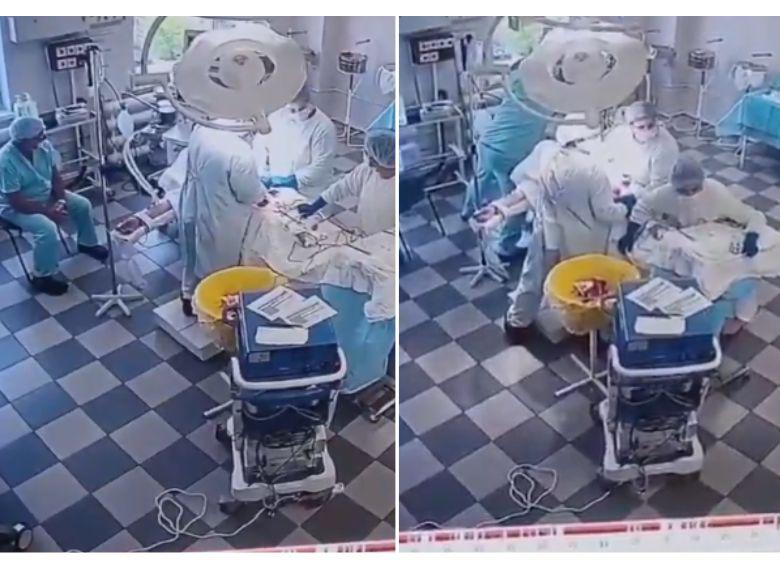 <span class="mln_uppercase_mln">Un</span><b><span class="mln_uppercase_mln"> equipo médico en la península de Kamchatka (epicentro del sismo en Rusia) fue aplaudido por continuar una cirugía en medio del temblor.FOTO: CAPTURA DE VIDEO</span></b>