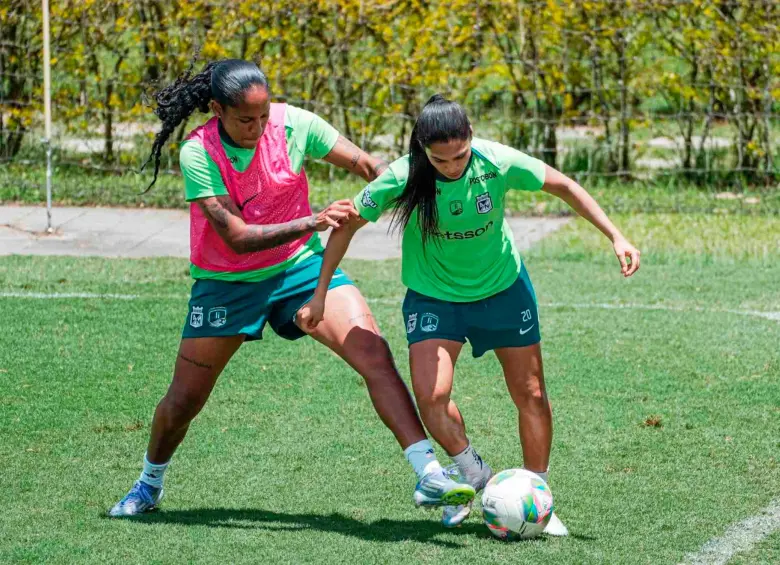Atlético Nacional femenino se mide a Millonarios en el Atanasio Girardot, por la cuarta fecha de los octavos de final de la Liga. FOTO CORTESÍA @naloficialfem