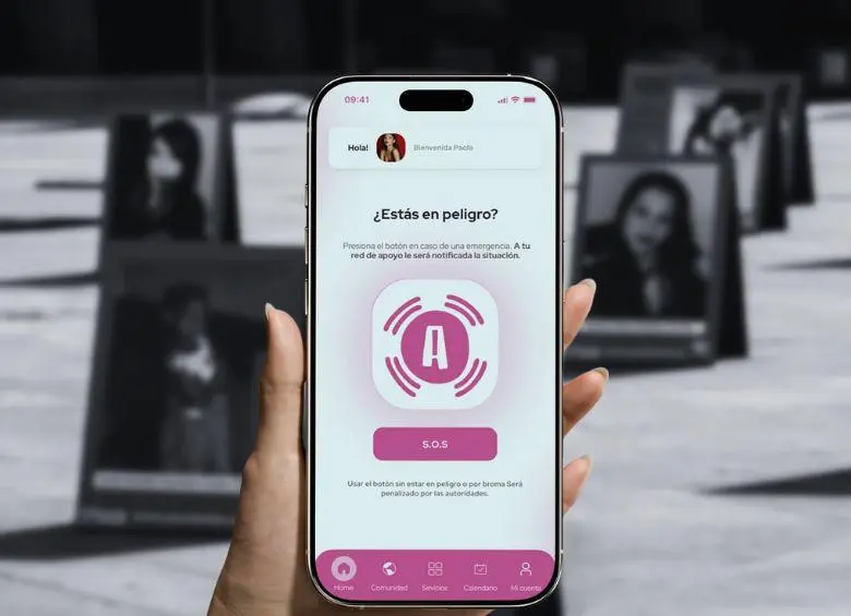 La iniciativa Alerta Rosa ya suma más de 1.500 descargas en su primera semana. FOTO: cortesía ALERTA ROSA y Andrés Camilo Suárez Echeverry