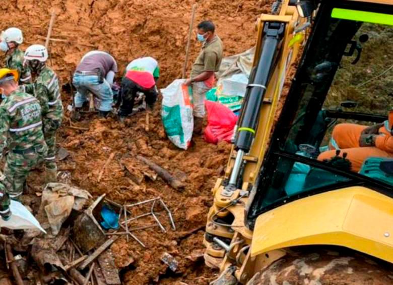 La búsqueda tardó una semana hasta encontrar a la última víctima. FOTO: CORTESÍA