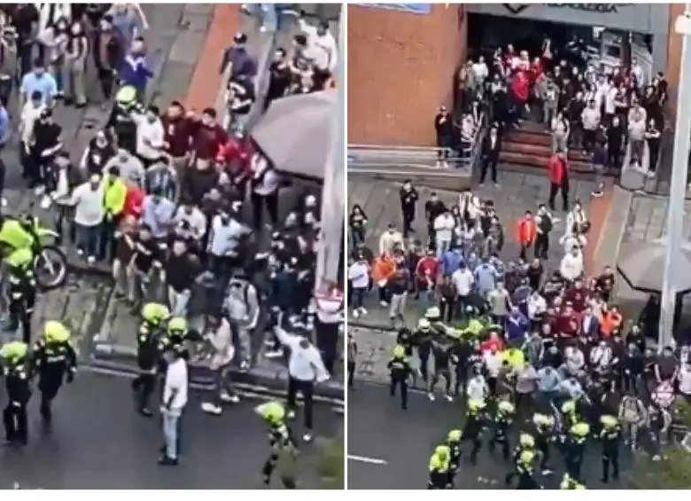 <span class="mln_uppercase_mln">El</span><b><span class="mln_uppercase_mln"> altercado que se presentó este jueves en Bogotá quedó registrado en video. FOTO: REDES SOCIALES</span></b>