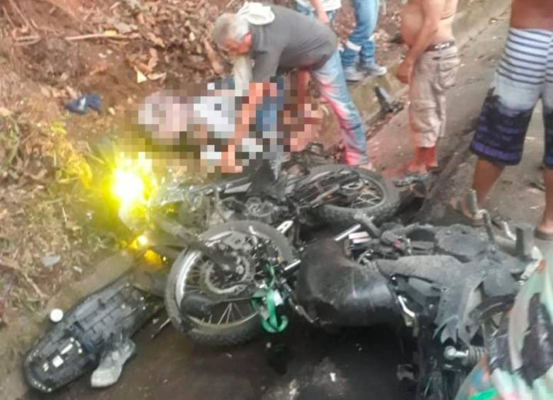 En este accidente perdió la vida Édinson Giraldo, quien era habitante de Puerto Triunfo. FOTO: CORTESÍA