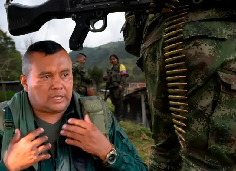 El comandante de una de las disidencias de las Farc, Alexánder Díaz Mendoza, conocido como alias “Calarcá”. FOTO AFP Y CAPTURA DE VIDEO