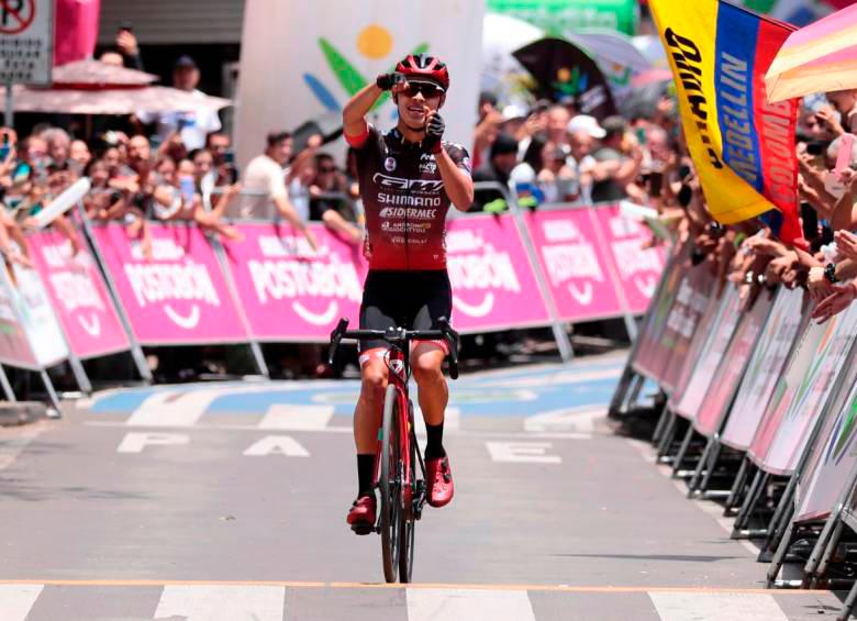 Diego Pescador tuvo una buena temporada en 2024. Fue campeón sub-23 del Clásico RCN, subcampeón de la Vuelta al Porvenir y terminó séptimo del Tour de L‘Avenir. FOTO El Colombiano