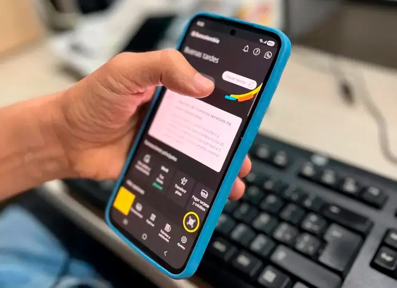 Bancolombia está otra vez en mantenimiento y con varios de sus servicios caídos. FOTO EL COLOMBIANO. 