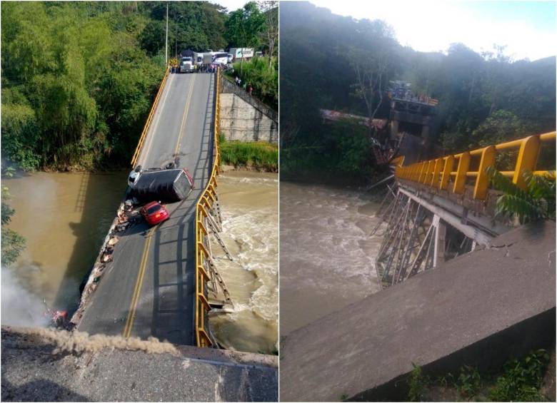 La ANI convocó a la Sociedad Colombiana de Ingenieros, como órgano consultor del Gobierno, para establecer las causas del siniestro en el puente el Alambrado. FOTOS: CORTESÍA