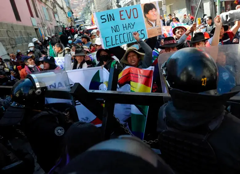 El expresidente Evo Morales no podrá participar en las elecciones del 17 de agosto. FOTO AFP