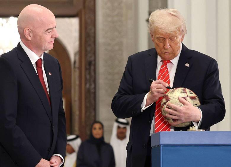 Es posible que el presidente Donald Trump entregue el trofeo del Mundial 2026. FOTO: GETTY