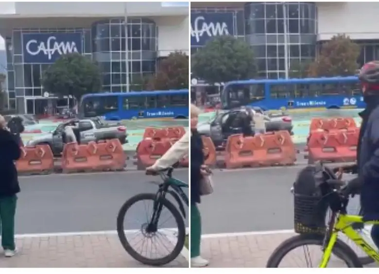 <span class="mln_uppercase_mln">El</span><b><span class="mln_uppercase_mln"> fleteo sucedió al frente de un centro comercial de la ciudad de Bogotá. FOTO: REDES SOCIALES</span></b>
