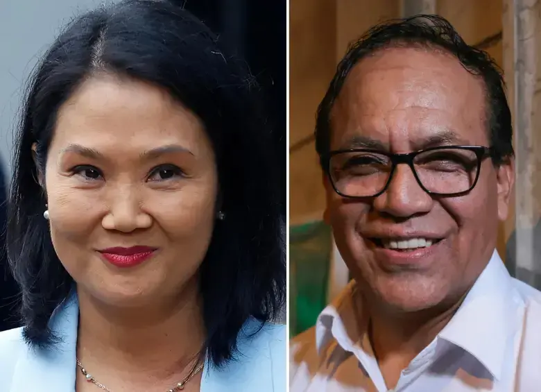 El Izquierdista Roberto Sánchez disputará balotaje en Perú contra derechista Keiko Fujimori. FOTOS: AFP