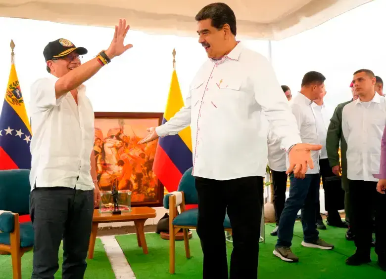 La zona binacional (Colombia-Venezuela) permite que ambos países diseñen políticas que ayuden a potenciar sus dinámicas comerciales. FOTO cortesía Presidencia Colombia