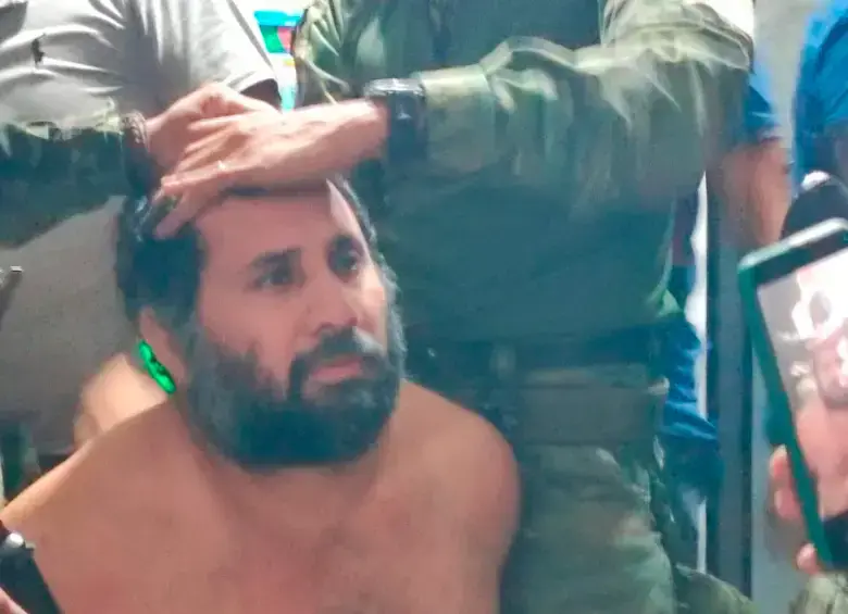 Alias Fito capturado en Ecuador. CORTESÍA EJÉRCITO DE ECUADOR. 