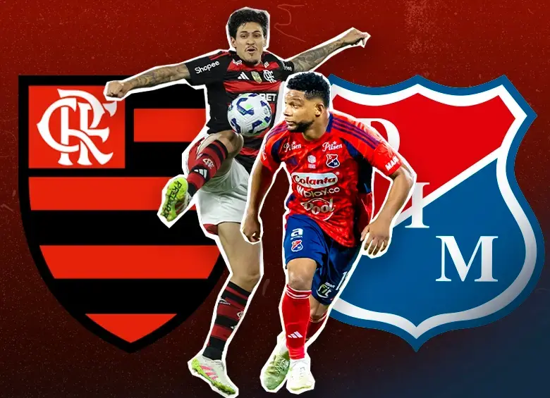 Pedro (Flamengo) y Frank Fabra (DIM), protagonistas del duelo de este jueves en el Maracaná. FOTOS GETTY Y JUAN ANTONIO SÁNCHEZ