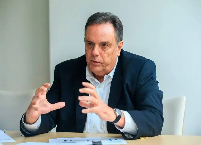 Jorge Mario Velásquez, saliente presidente del Grupo Argos. FOTO: Camilo Suárez.