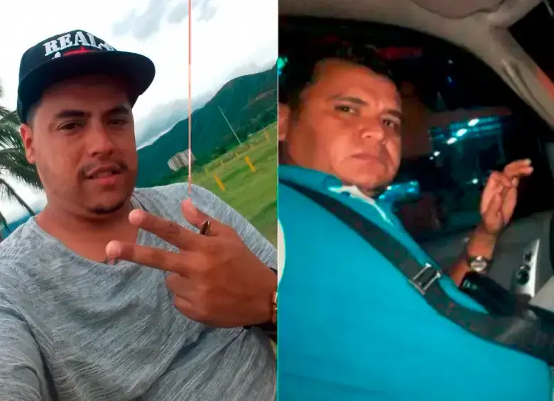 Jorge Eliécer Díaz Collazos, Alias Castor (izq); y Digno Palomino (derecha). FOTOS Cortesía. 