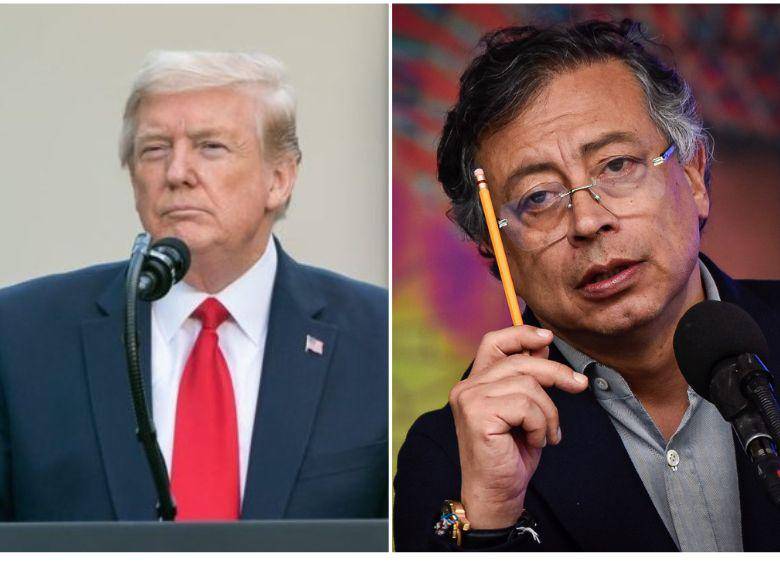 <span class="mln_uppercase_mln">Donald</span><b><span class="mln_uppercase_mln"> Trump acusó a Gustavo Petro de traficar drogas hacia Estados Unidos y dijo que “no lo hará por mucho más tiempo”, en una nueva amenaza contra el mandatario colombiano. FOTO: COLPRENSA</span></b>