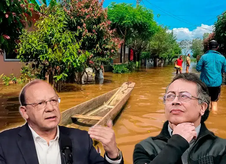 Amparados en la emergencia invernal, el ministro de Hacienda, Germán Ávila (izq.) y el presidente, Gustavo Petro (der.) decretaron una serie de nuevos impuestos. FOTOS @Nortesostenible, Presodencia, MinHacienda 