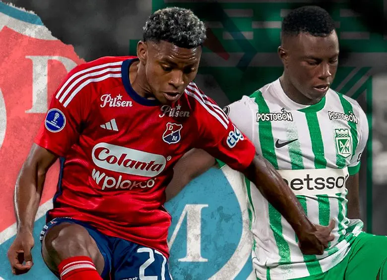 Brayan León y Marino Hinestroza, dos hombres que con su desequilibrio pueden inclinar la balanza para uno de los dos equipos. <span class="mln_uppercase_mln">FOTOS </span><b><span class="mln_uppercase_mln">Juan Antonio Sánchez / </span></b><span class="mln_uppercase_mln">DISEÑO</span> <b><span class="mln_uppercase_mln">Juan Camilo Ospina</span></b>