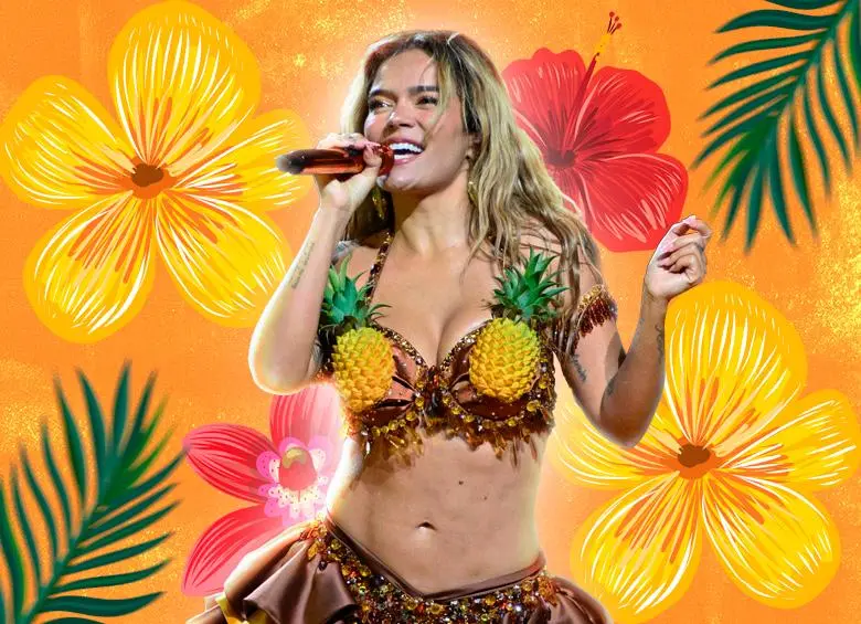 Karol G será cabeza de cartel del festival Coachella para 2026. FOTO Getty / Diseño: Julián Jaramillo.