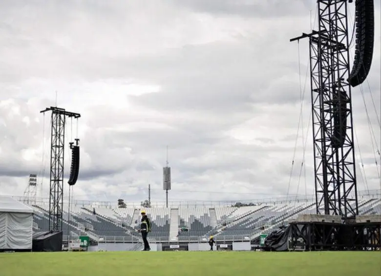 <span class="mln_uppercase_mln">El</span><b><span class="mln_uppercase_mln"> estadio Vive Claro, inaugurado el pasado agosto en Bogotá, explicó las razones de la cancelación del concierto de Kendrick Lamar. FOTO: COLPRENSA</span></b>