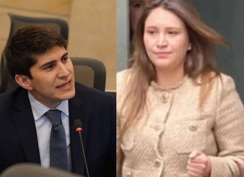 Wadith Manzur, congresista capturado por caso UNGRD, y María Alejandra Benavides, la testigo estrella de la Fiscalía en ese proceso. Fotos: Colprensa y tomada de video