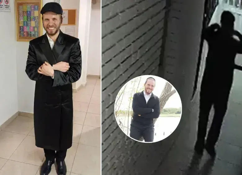 Nuchem Yisrael Eber se casó con una joven de 18 años en Barranquilla. FOTOS: Cortesía 