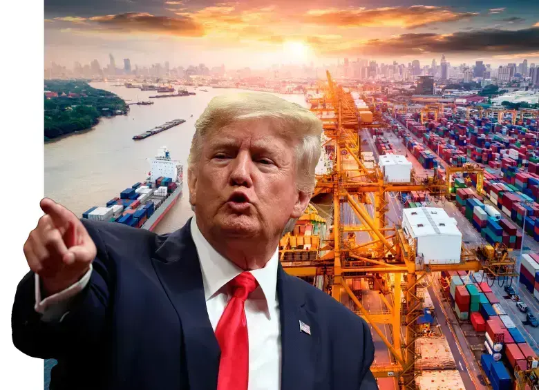 A comienzos de 2025, el comercio mundial volvió a sacudirse con el regreso de Donald Trump a la Casa Blanca, quien reactivó la guerra arancelaria con China. FOTO: Getty