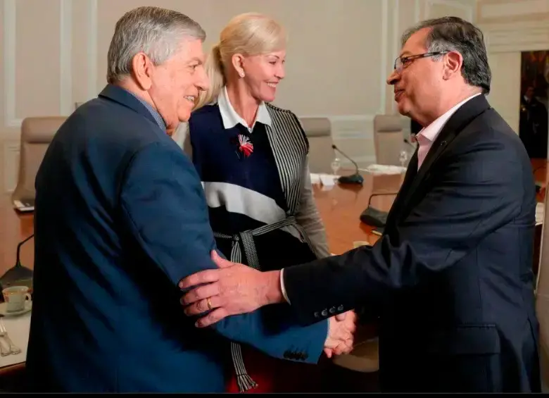 El expresidente César Gaviria y el presidente Gustavo Petro fueron aliados al inicio del Gobierno actual. FOTO: Cortesía