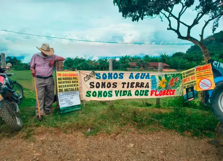 Los once imputados son campesinos residentes en la zona de impacto del proyecto minero Quebradona. FOTO: Cortesía Conexión Sur