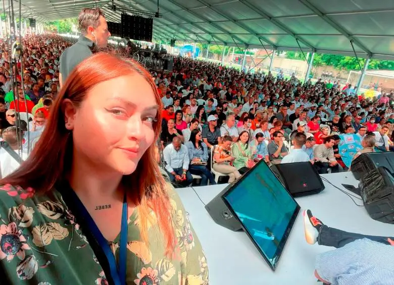 La <i>influencer</i> y precandidata al Congreso por el Pacto Histórico, Laura Beltán, conocida en redes sociales como “Lalis”. FOTO CORTESÍA @smilelalis