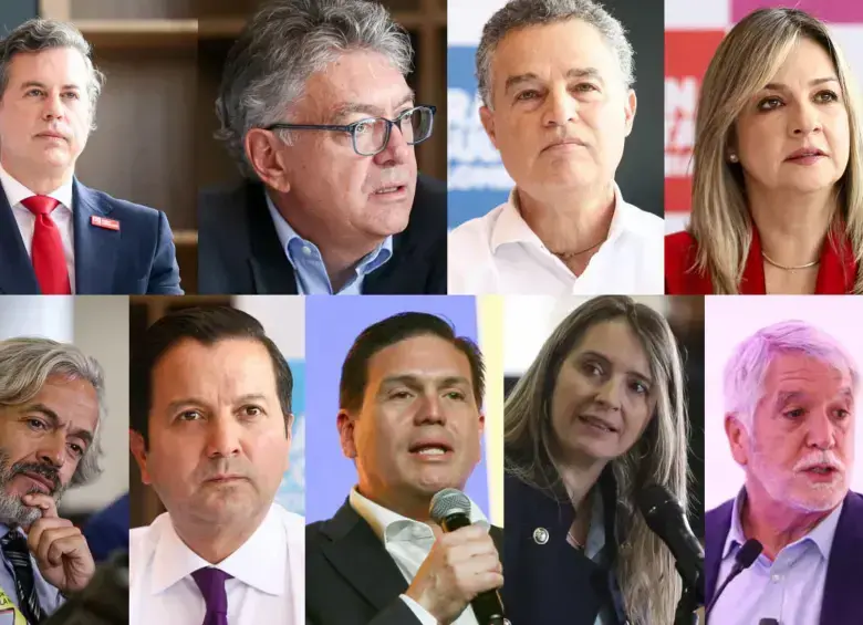 Son nueve candidatos en la Gran Consulta. FOTO: COLPRENSA.