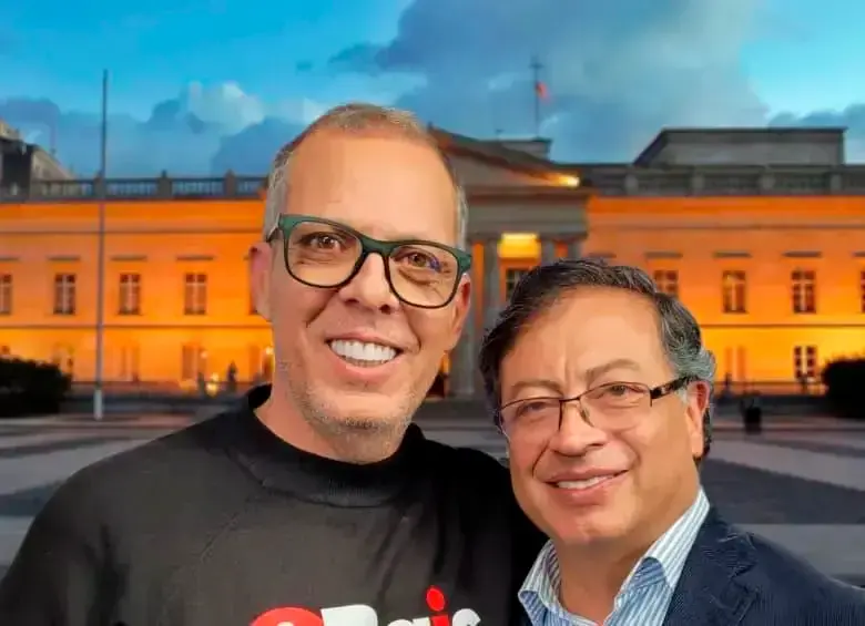 Alfredo Saade y el presidente Gustavo Petro. FOTO: ARCHIVO.