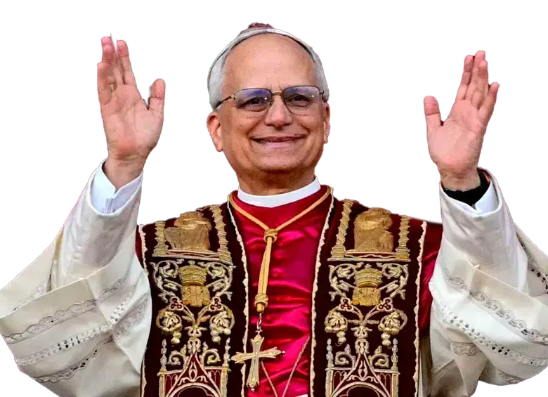 Así fue como eligieron al papa León XIV en el cónclave de este 2025. FOTO: Diseño EL Colombiano