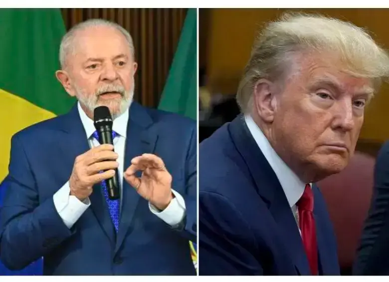 Los presidentes de Brasil, Luiz Inácio Lula da Silva, y de Estados Unidos, Donald Trump. FOTO GETTY