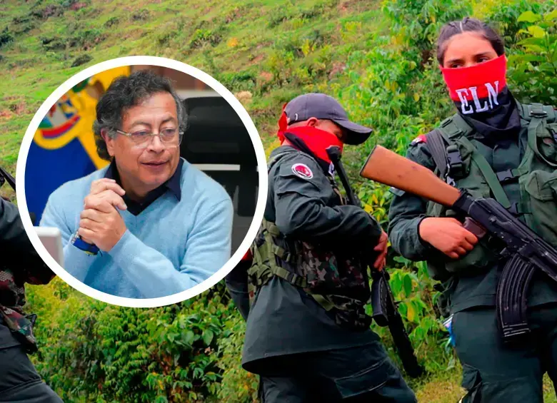 Hace menos de un día, guerrilleros del ELN amenazaron con un nuevo paro armado en Chocó. FOTOS: AFP y Presidencia