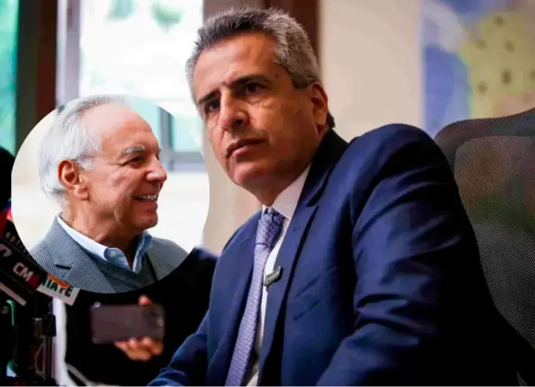 El exministro de Hacienda, Ricardo Bonilla, y el exministro del Interior, Luis Fernando Velasco. FOTO: Colprensa