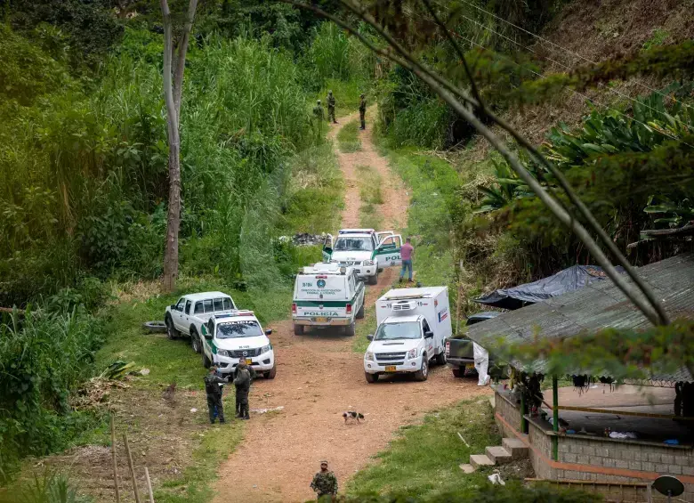 Fotografía de la hacienda La Arboleda, en Andes, donde en 2021 asesinaron a cinco caficultores. FOTO: CAMILO SUÁREZ