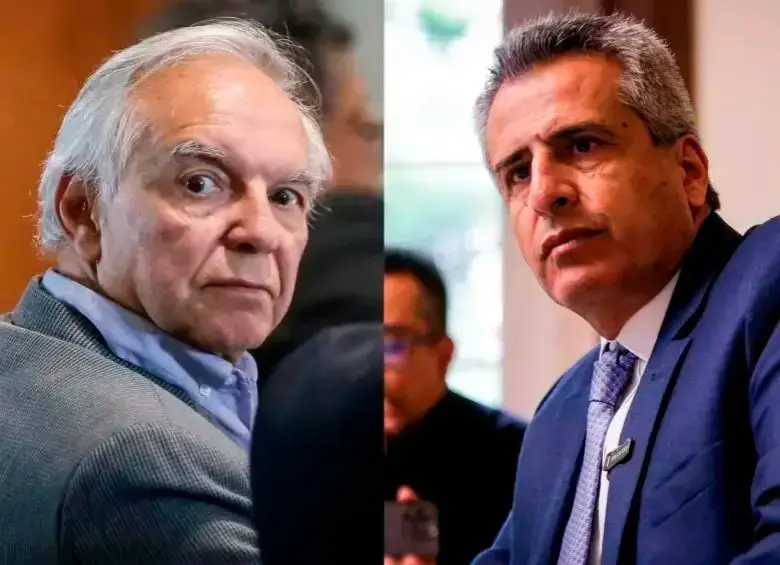 El exministro de Hacienda, Ricardo Bonilla, y el ministro del Interior, Luis Fernando Velasco. FOTO COLPRENSA