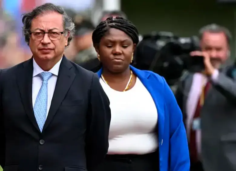 El presidente Gustavo Petro y la vicepresidenta Francia Márquez tuvieron diferencias por el nombramiento de Armando Benedetti. FOTO AFP