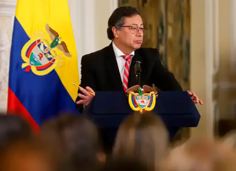 Imagen de referencia. El presidente Gustavo Petro durante una alocución presidencial a finales de 2024. FOTO COLPRENSA