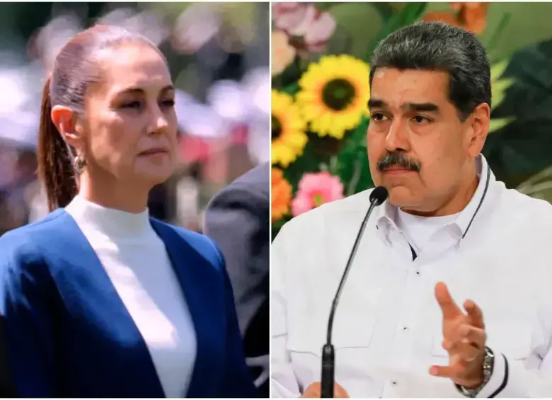 Claudia Sheinbaum y Nicolás Maduro. Fotos: X @ClaudiaShein - Colprensa