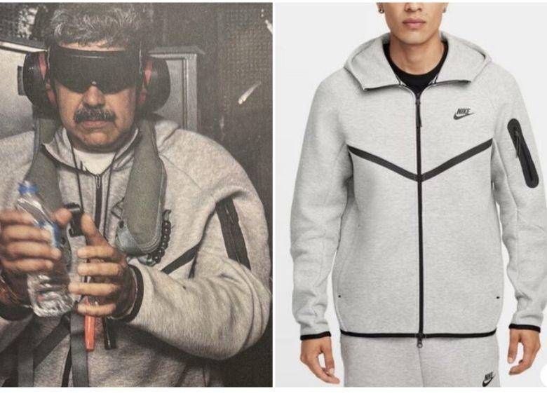 <span class="mln_uppercase_mln">En</span><b><span class="mln_uppercase_mln"> Estados Unidos bautizaron como “Maduro Fit” la ropa que llevaba puesta el exmandatario venezolano al momento de su arresto el 3 de enero de 2026. FOTO: REDES SOCIALES</span></b>