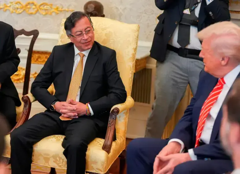 Gustavo Petro y Donald Trump se reunieron este 3 de enero de 2026 en la Casa Blanca. FOTO: Tomada de X @Infopresidencia