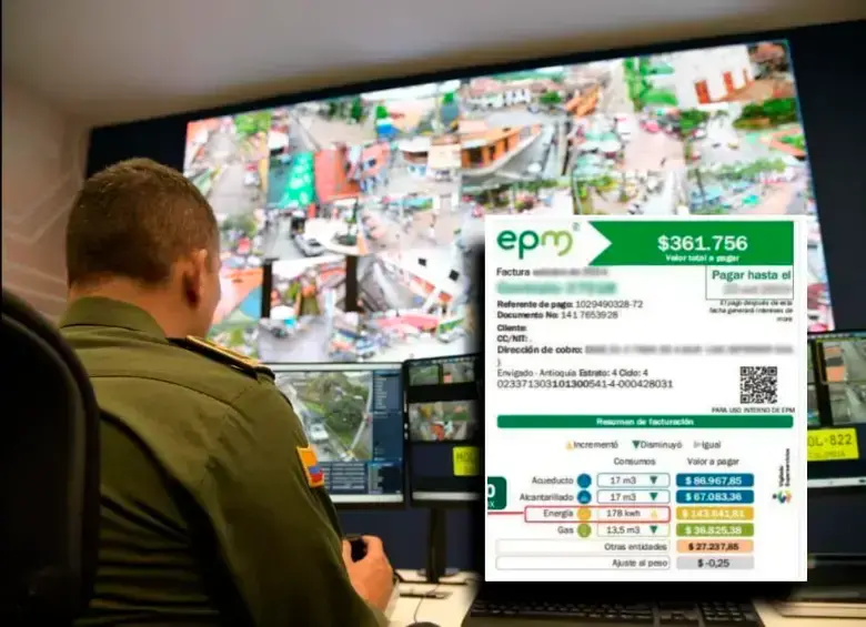 La tasa se cobra con base en el consumo de energía y lo que se recauda se destina a reforzar la infraestructura de seguridad en el departamento. FOTOS CORTESÍA GOBERNACIÓN