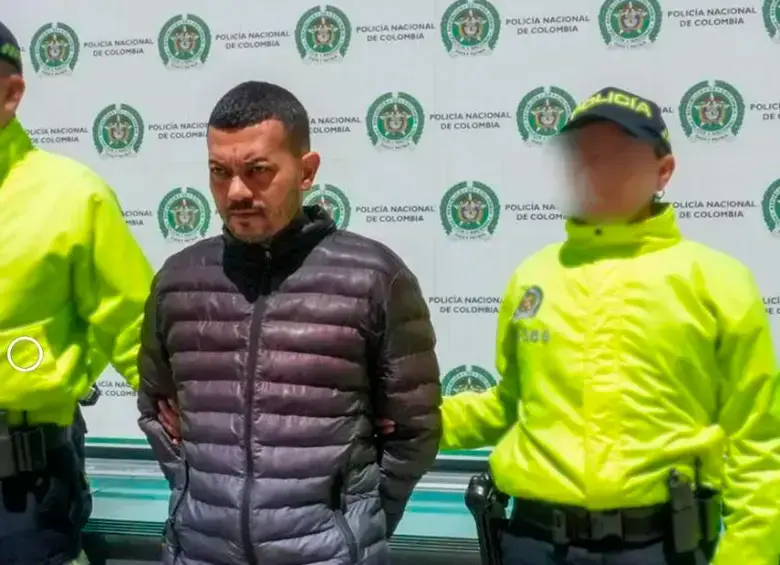 El coordinador de la estructura criminal “La Oficina”, Elder José Arteaga Hernández, alias ‘El Costeño’ o ‘Chipi’. FOTO POLICÍA NACIONAL