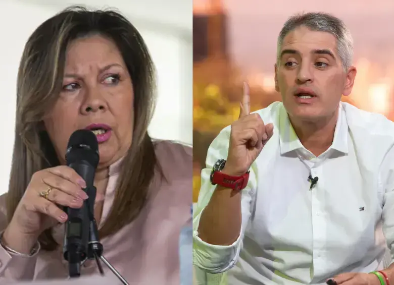 La fiscal general, Luz Adriana Camargo, y el gobernador de Antioquia, Andrés Julián Rendón. FOTO: Cortesía y El Colombiano