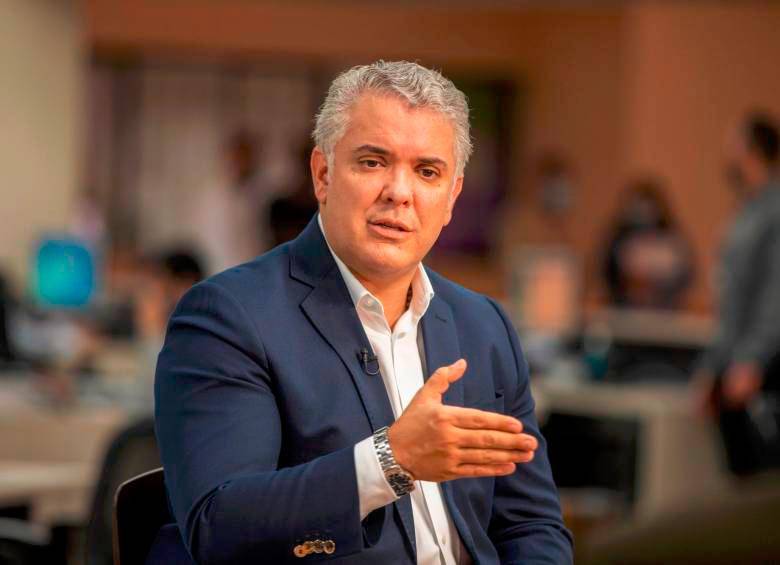 El expresidente de Colombia, Iván Duque. Foto CARLOS VELÁSQUEZ. 