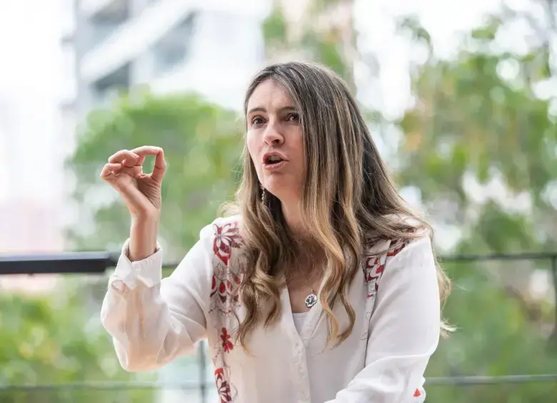 Esta semana, Valencia se coronó como la candidata del Centro Democrático tras ganarle dos encuestas internas a las otras precandidatas, María Fernanda Cabal y Paola Holguín. Foto: Camilo Suárez